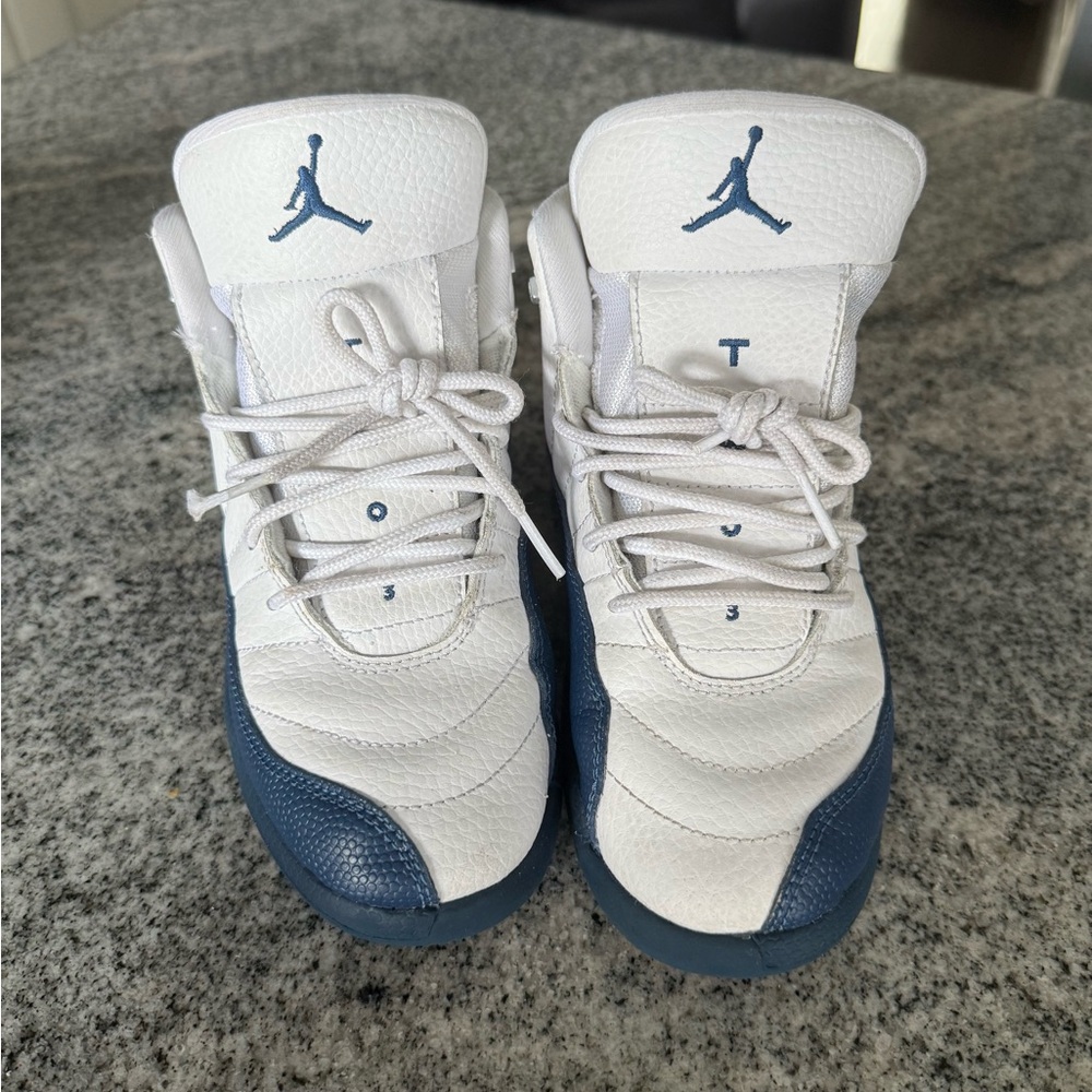 Nike Air Jordan 12 Retro PS French Blue White 2025 Size 2Y 151186-114 Sneakers